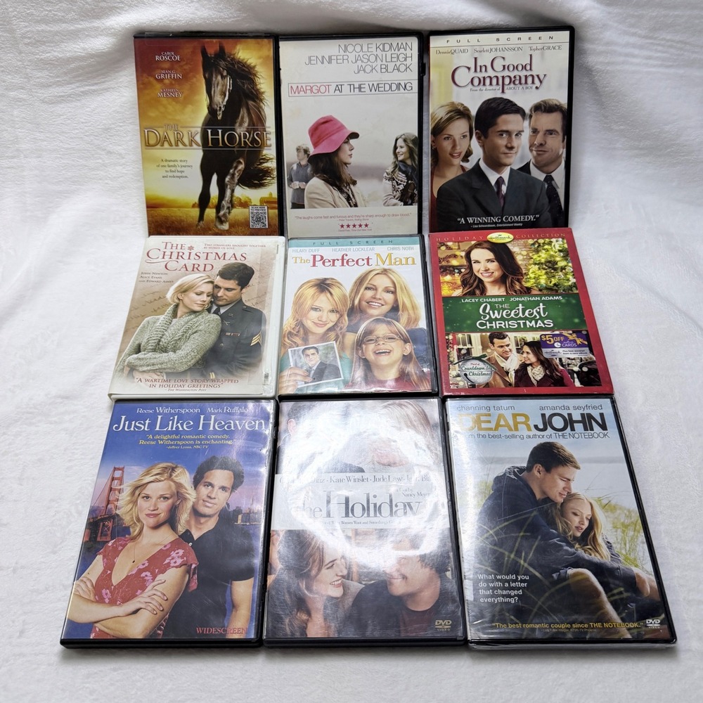 DVD Romance Movie Lot 9 The Holiday Dear John Hallmark Christmas Drama Comedy OS